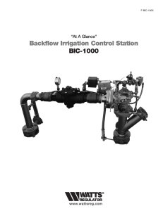 Backflow Irrigation Control Station BIC-1000