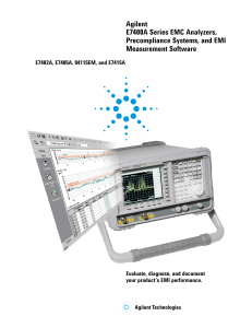 Agilent EMC Precompliance Tools Brochure