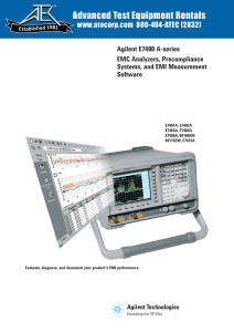 EMI Measurement Software - Advanced Test Equipment Rentals