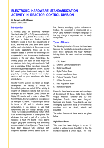 electronic hardware standardization activity in reactor