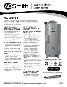 Commercial Gas Water Heaters