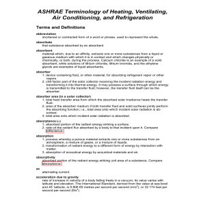 ASHRAE Terminology of Heating, Ventilating, Air Conditioning, and