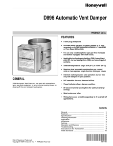 68-0186 - D896 Automatic Vent Damper