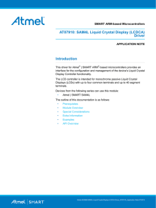 SAM4L Liquid Crystal Display (LCDCA) Driver