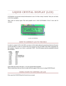 LCD and ADC