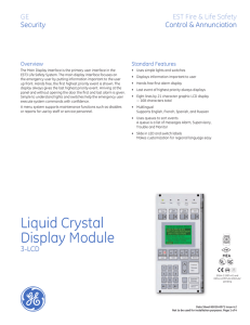 EST3 Liquid Crystal Display Module