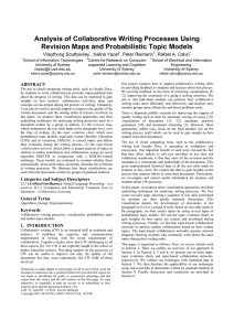 Analysis of Collaborative Writing Processes Using Revision Maps