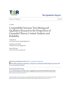 Compatibility between Text Mining and Qualitative Research in the