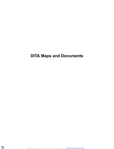 DITA Maps and Documents