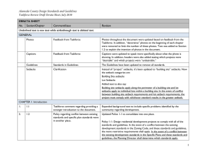 No. Section/Chapter Comment/Issue Revision Underlined text is