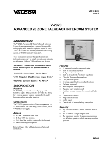 V-2920 - Valcom