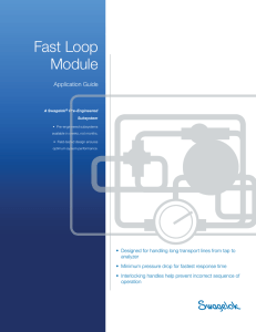 Fast Loop Module, FLM, Application Guide, A Swagelok® Pre