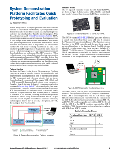 System Demonstration Platform Facilitates Quick Prototyping and