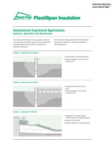 Geotechnical Engineered Applications - Plasti-Fab