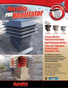 WeatherPRO Roof Ventilator