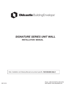 signature series unit wall - Oldcastle BuildingEnvelope