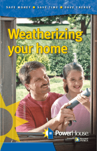 Weatherizing your home