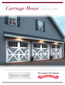 Garage Door Brochures, Openers and Overhead Doors