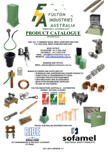 PRODUCT CATALOGUE - Fulton Industries Australia