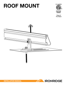 Roof Mount Install Manual