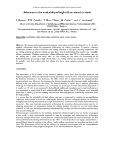 Advances in the workability of high silicon electrical steel J. Barros