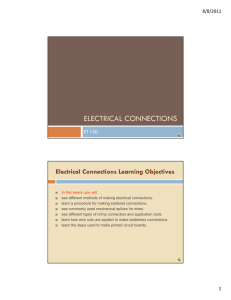 ELECTRICAL CONNECTIONS