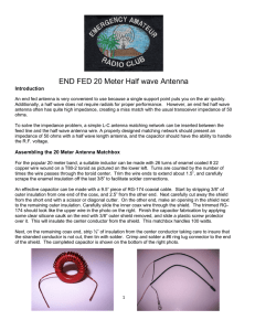 Build your own 100W, 20m, end-fed, half