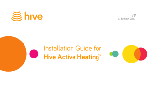 Installation Guide for Hive Active Heating™