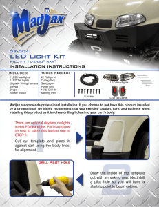 L.E.D. Light Kit will fit *E-Z-GO® *RXV