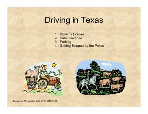Driving in Texas