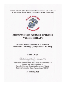 Mine Resistant Ambush Protected (MRAP)
