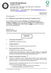 agenda - North Weald Bassett Parish Council