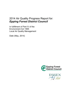 EFDC Air Quality Progress Report April 2014