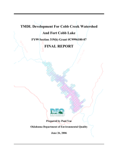 Final TMDL Report - the Oklahoma Department of Environmental