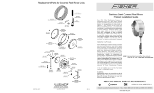 Stainless Steel Covered Reel Rinse Product Installation Guide