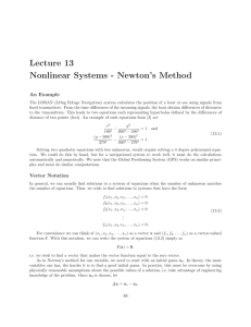 Lecture 13 Nonlinear Systems