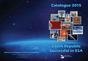 Catalogue 2015 Czech Republic Successful in ESA