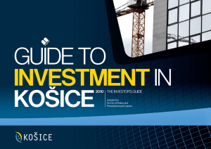 Košice the investor`s Guide 2010