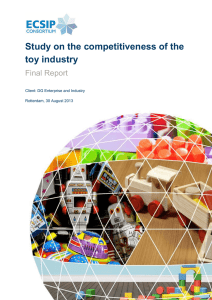 Study on the competitiveness of the toy industry