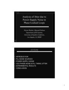 Analysis of Jitter due to Power-Supply Noise in