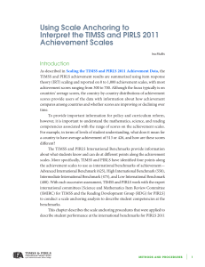 Using Scale Anchoring to Interpret the TIMSS and PIRLS 2011