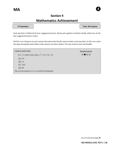 4 Mathematics Achievement