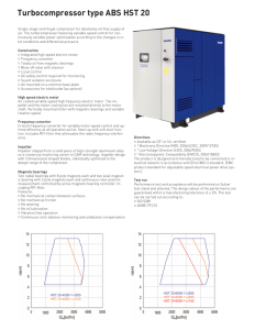 Turbocompressor type ABS HST 20 (UL- and CSA-certified)