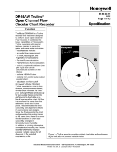 DR45AW Truline® Open Channel Flow Circular Chart Recorder