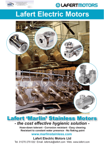 Lafert Stainless Steel Motors