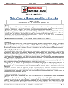 Modern Trends in Eletromechanical Energy Conversion