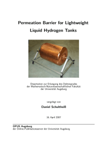 Permeation Barrier for Lightweight Liquid Hydrogen Tanks