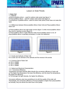 Lesson on Solar Panels - Peter Parts Electronics