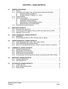 CHAPTER 5. ZONE DISTRICTS