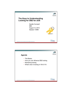 The Keys to Understanding Locking for DB2 for zOS